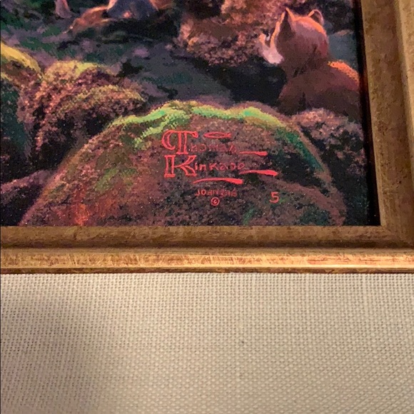 Thomas Kinkade Bambi Limited Edition Painting - Picture 5 of 5